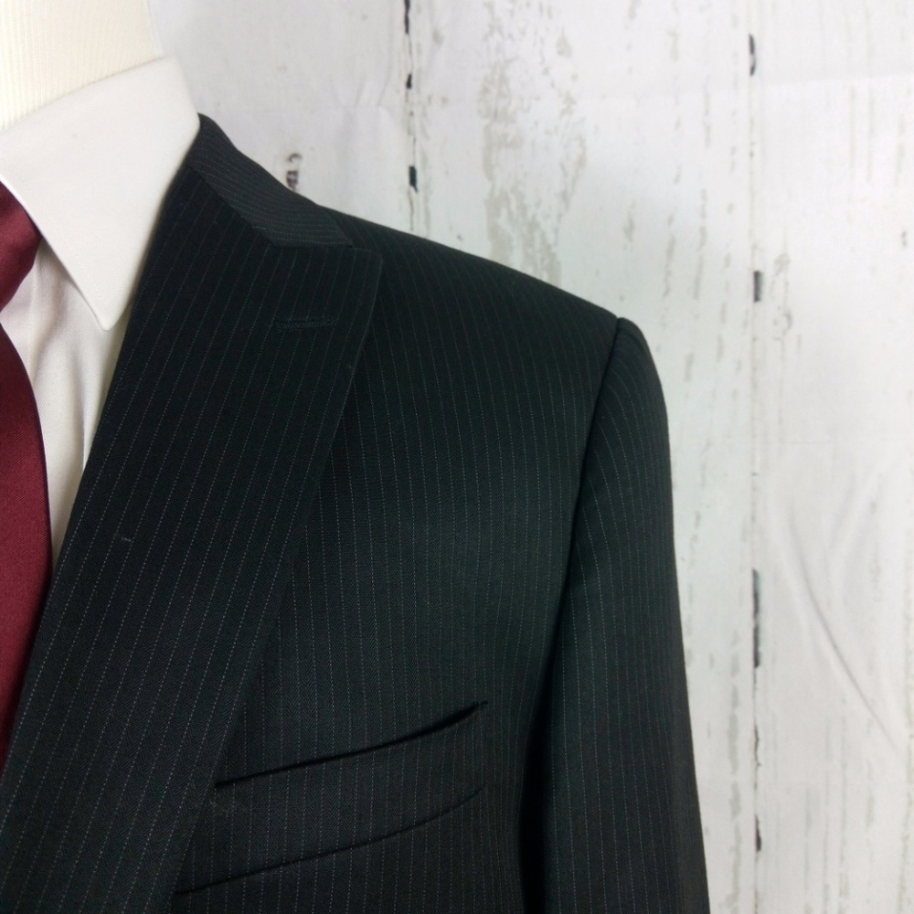 Fubu Collection 42L Black Suit Blazer Sports Coat